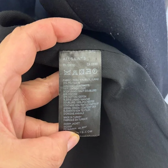 All Saints ‘Emery’ Wool Jacket - Picture 10 of 10